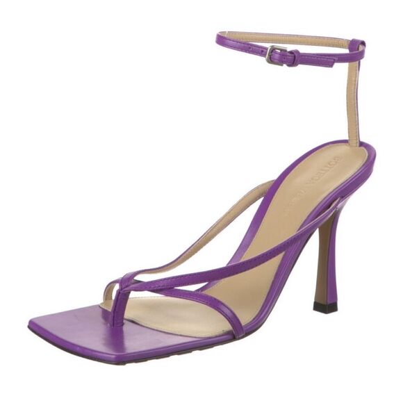 Bottega Veneta Purple Strappy Sandals